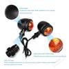 Moto Lights Retro Motorcycle Lights 12V Single Wire Turn Signals Lights Universal Motorcycle Turn Signals for Harley Cafe Racer