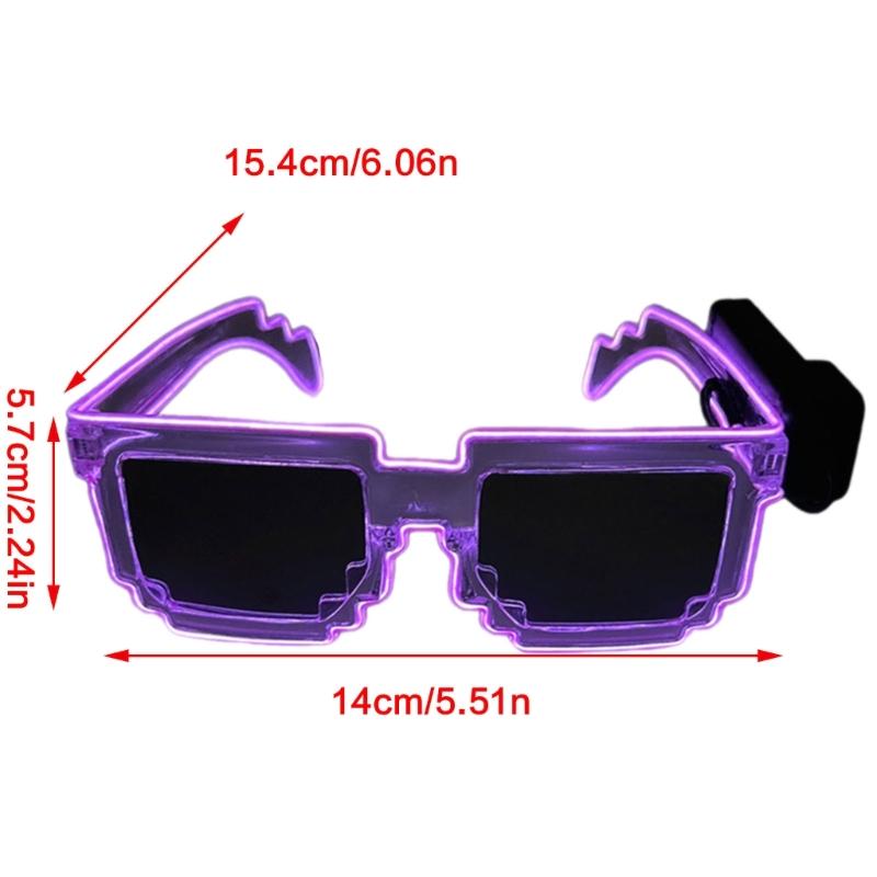 LED Light Up Sunglasses With Fashion Frame and Lens For Night Parties And Festival Event Gathering Dressingup Eyewears