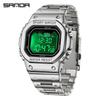 SANDA Men's Waterproof Multi-Function Electronic Watch with Bookmark Display and Alarm
