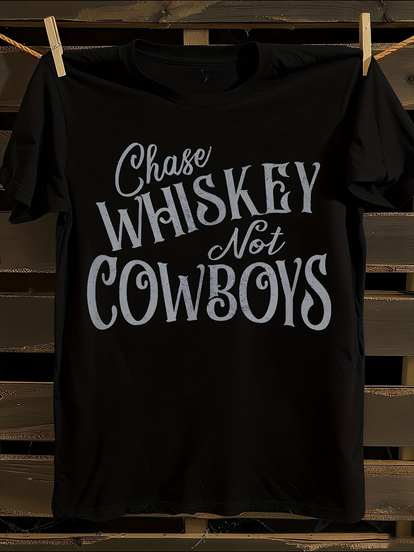 Chase Whiskey Not Cow Western Graphic T-shirt XXL