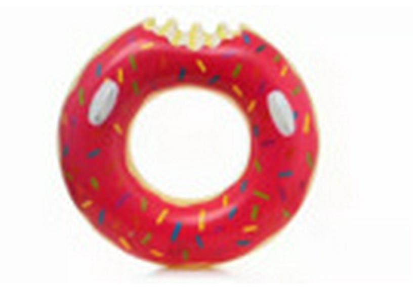 Children's Cartoon PVC Donut Swim Ring Lifebuoy for Water Parks