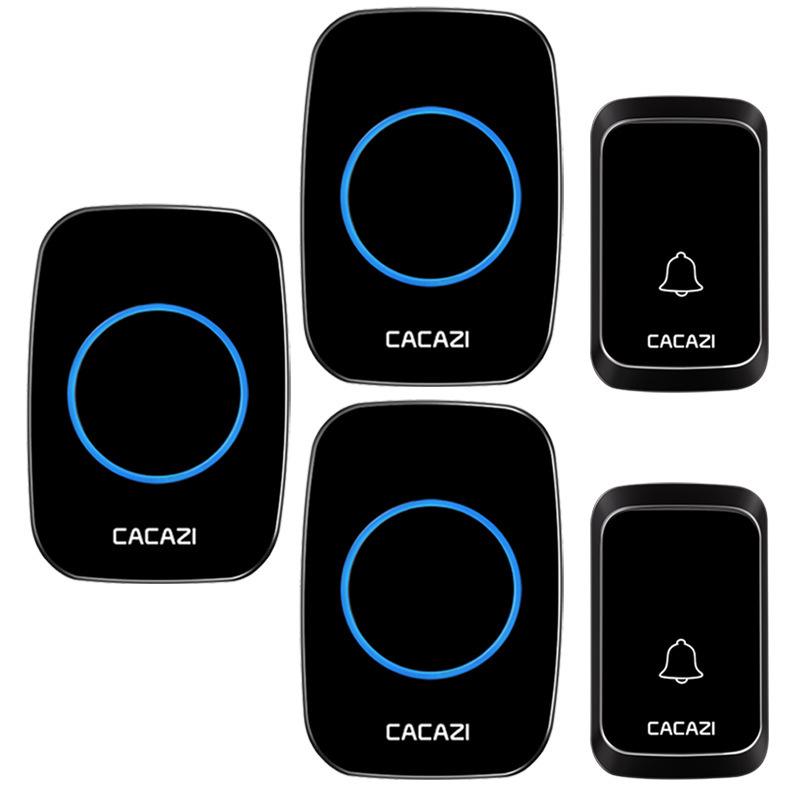 Wireless Waterproof Doorbell with Remote Control, 58 Tones & 4 Volume Levels, Memory Function, Long Range