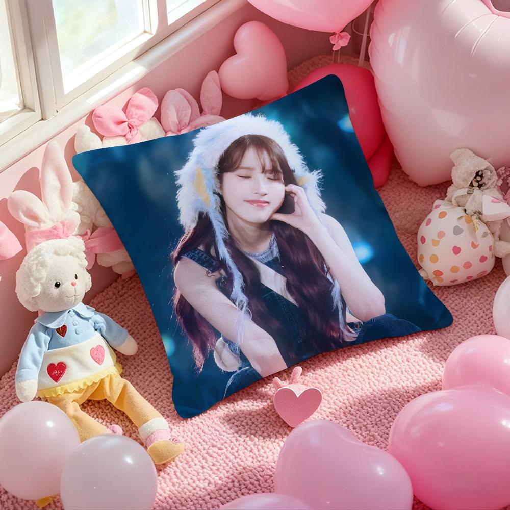 Lee Ji Eun IU Cushion Cover Pattern Printed Pillowcase for Living Room Sofa Cushion Cover & Bedroom Decor