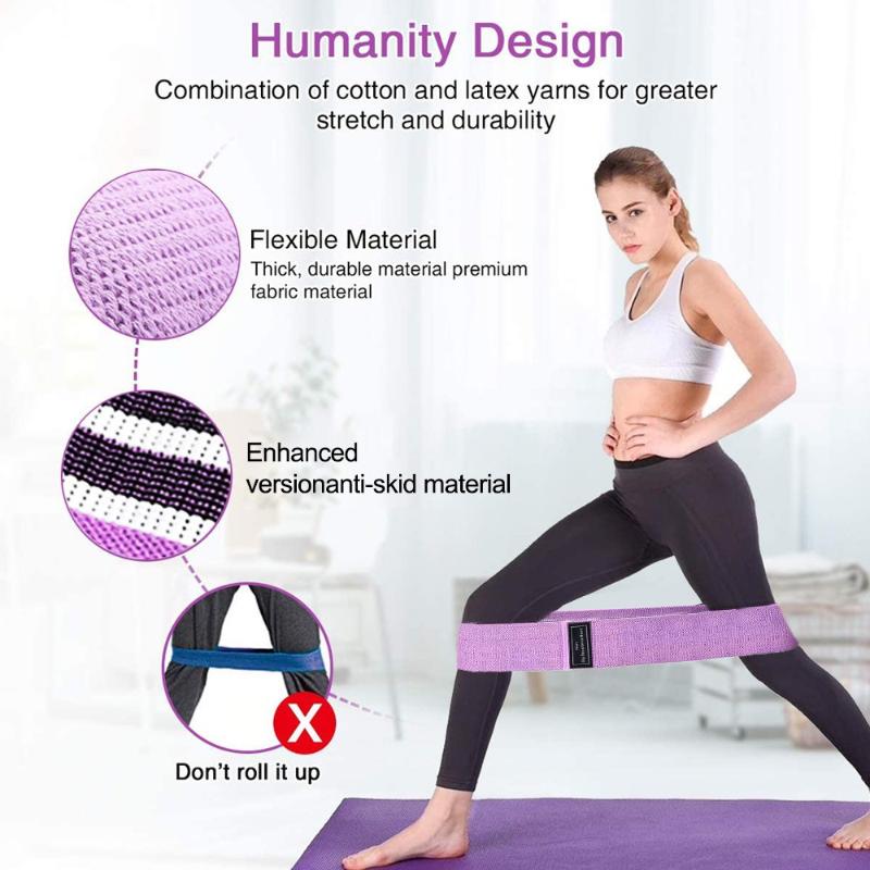 New Yoga Band Durable Pull Band Hip Circle Anti-slip Gym Fitness Resistance Band Exercises Elastic Band