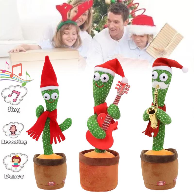 Adorável Brinquedo Interativo de Cacto Dançarino Com Recursos de Canto e Dança Para Presentear com Diversão