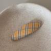 Korean Plaid Floral Oval Hair Clip - Cute & Simple Hair Accessory