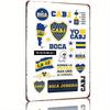 Official Sticker Sheet   Premium Vinyl Decals for Fans Vintage Metal Tin Sign Style () with CABJ Logos Shield Emblems