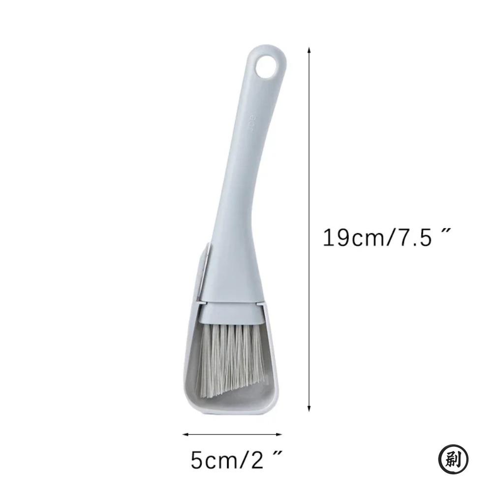 Window Groove Cleaning Brush Windows Slot Cleaner for Door Floor Gap Keyboard Brush+Dustpan 2 In 1 Household Cleaning Tools Kit