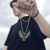 YQ 316L Stainless Steel Viking Eagle Pendant Necklace for Men Punk Gothic Jewelry
