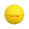 4/20pcs Yellow PU Golf Ball Indoor Swing Practice Sponge Ball Outdoor Sports Portable Supplies for Daily Exercise XJM