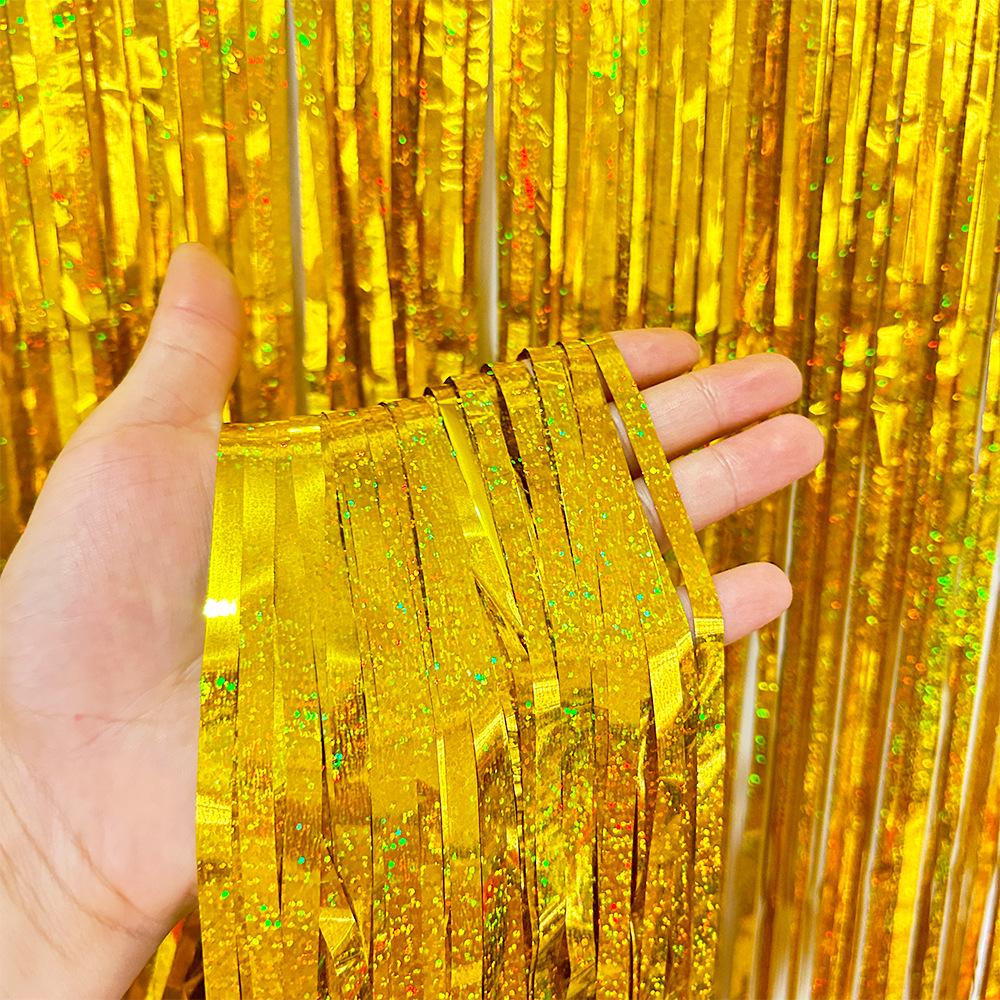 

Лазерный дождевой занавес 1x2 метра для украшения на день рождения, свадьбу, Рождество или праздник 1m x 2m