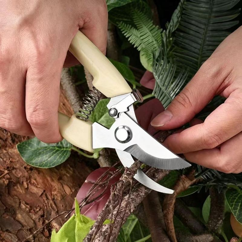 Pruning Shears Stainless Steel Garden Clippers for Bonsai Flower Arrangement Grafting Heavy Duty Hand Pruner with Comfort Grip