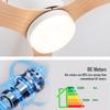 IRALAN Household Ceiling Fan With Lights Six-speed Wind Infinitely Dimming Home appliances  Silent DC Motor For Room Decoration
