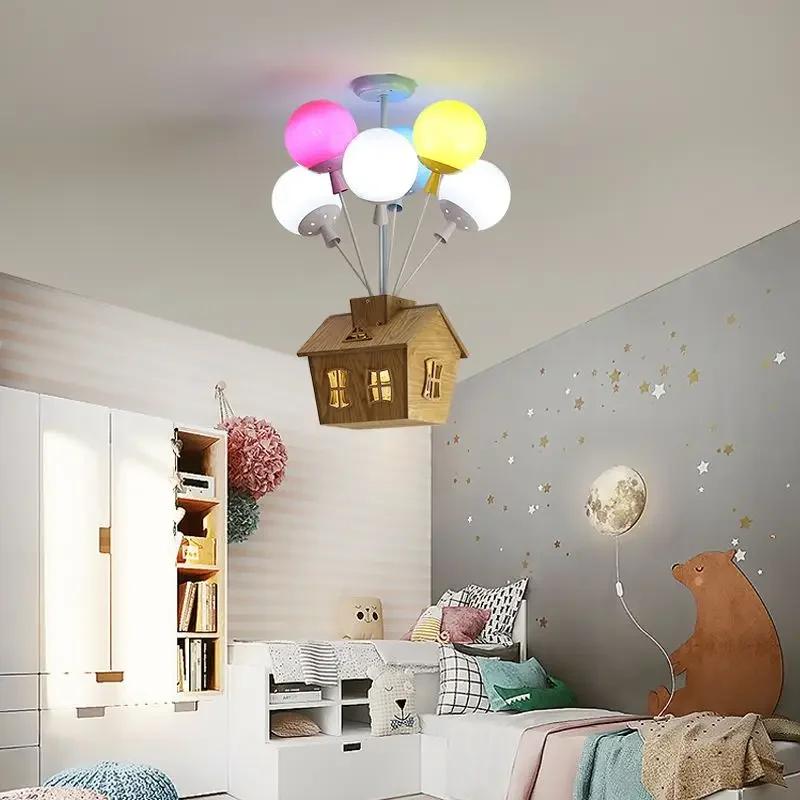 Children's room LED balloon ceiling light baby ceiling light decorative creative dreamy cartoon children's and men's room lights