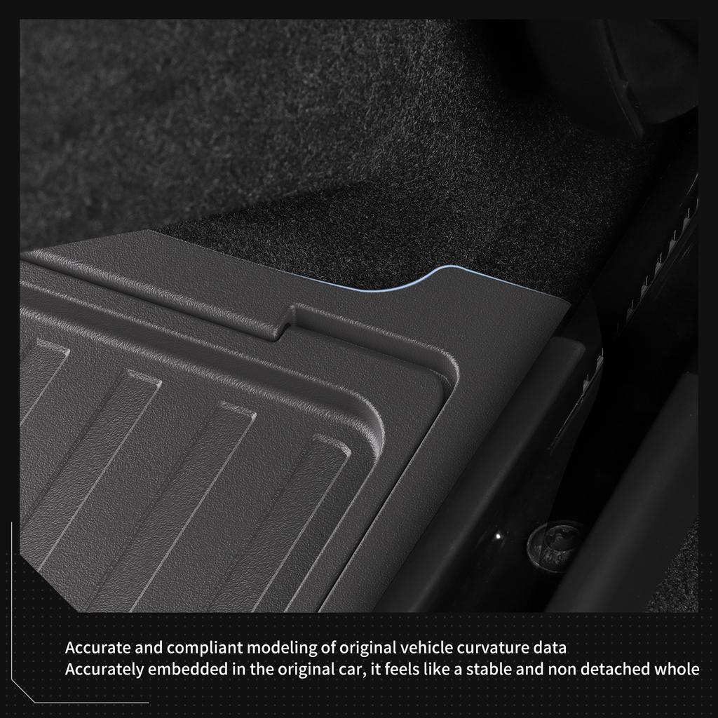 For Tesla Model Y Launch 2025 Juniper Car Armrest Rear Storage Box Tray Accessories Tidying TPE Black