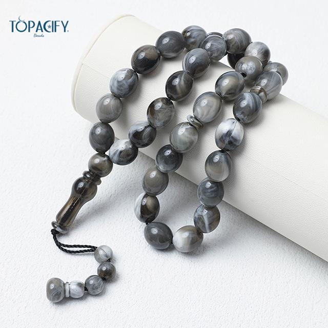 Oval 33-Bead Tasbih: Middle Eastern Prayer Beads