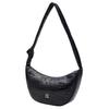 MLB Fashionable Versatile Portable PU Underarm Bag Shoulder Bag Medium Size Unisex Bags White Black 3ACRMV15N