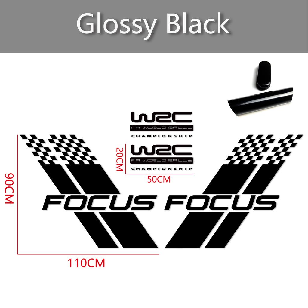 Samochodowe Naklejki na Obie Strony Nadwozia Stylowy Sportowy Styl Wyścigowy Auto Naklejka z Folii Winylowej Pasuje Do Ford Focus 2 3 MK2 MK3 Akcesoria Samochodowe