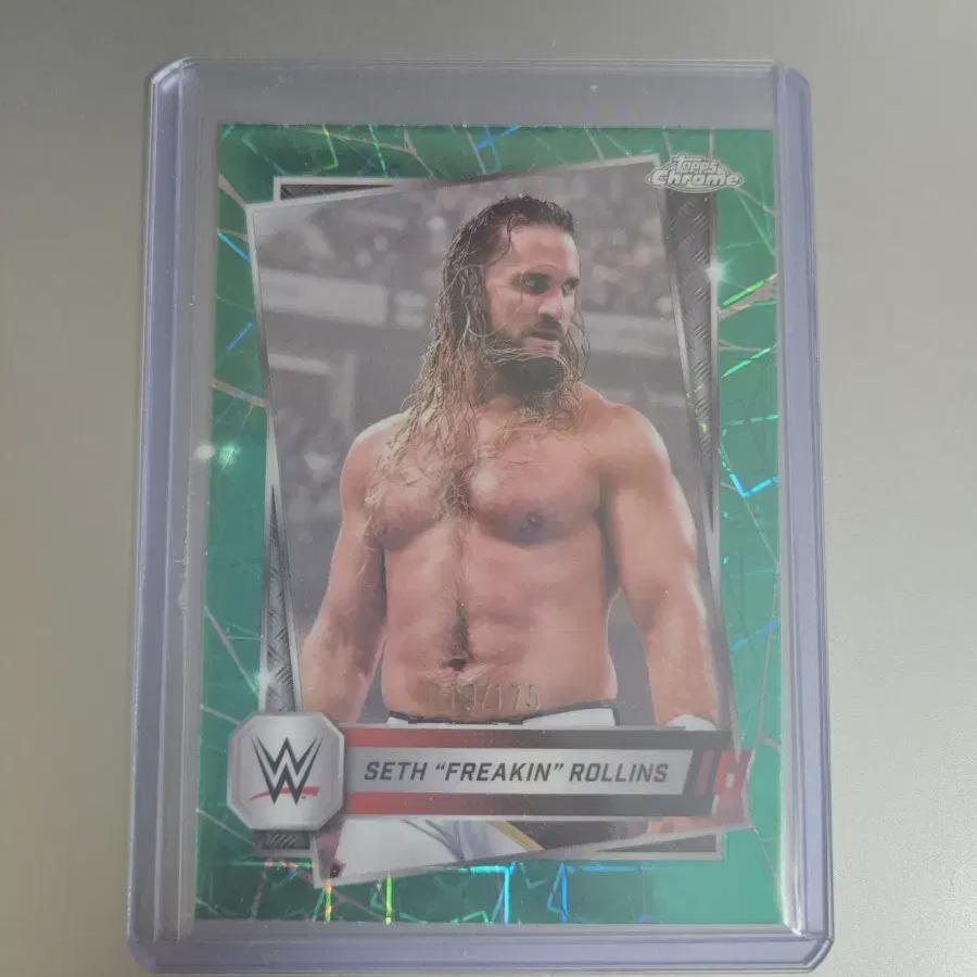 

2025 Tops Chrome Wwe Seth Rollins Green Velocity 175 Limited