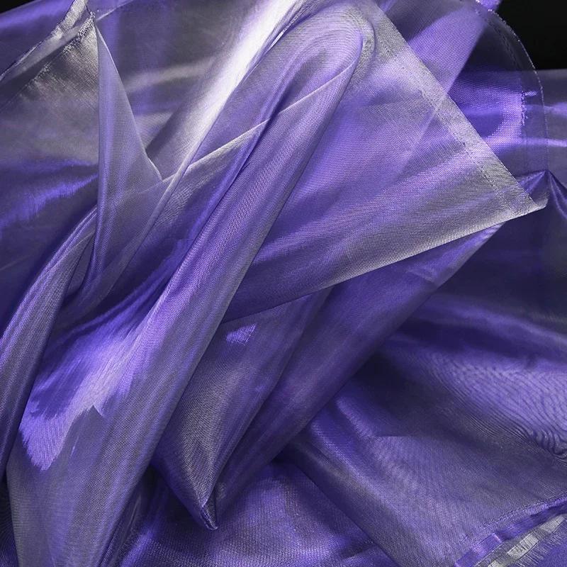 50x140cm Imitated Silk Satin Fabric Lining Mesh Cloth Material for Sewing Dress Costume Curtains Handmade DIY Craft Material