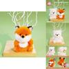 Cute Animal Fox Doll With Polyester Filling For Kids Backpack Accessory