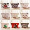 Lip Pattern Printed Makeup Bag Lightweight with Zipper Cosmetic Storage Bag Tiger Cat Frog Leopard Print Clutch Bags Travel