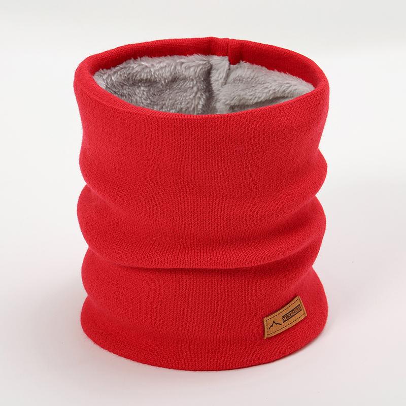 New Fashion Brand Luxury Design Solid Color Warm Scarf Women Neck Warmer Ring Elastic Scarves Winter Outdoor Cold-Proof