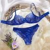 French Lace Lingerie Set: Sexy Hollowed-Out Bra & Thong Duo
