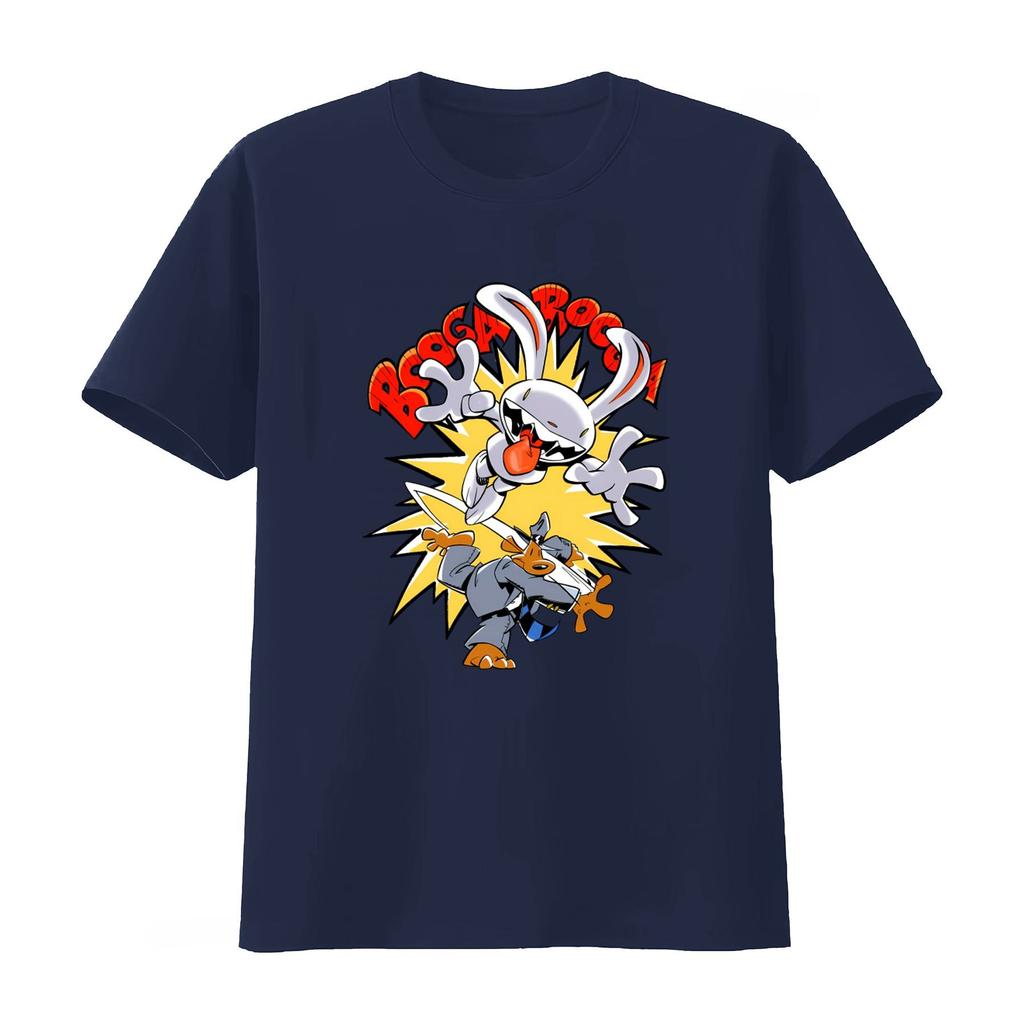 Sam and Max Retro Videogame Gaming Cartoon Print T Shirt for Vintage Top Unisexs Clothing and Womens Clothing 2026 Summer T Shirt
