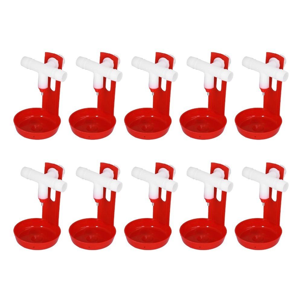 10 Sets High Quality Plastic Automatic Poultry Drinker Durable Poultry Drinking Waterer Farm