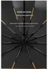 24-Rib Automatic Folding Umbrella with UV Protection for Sun and Rain.