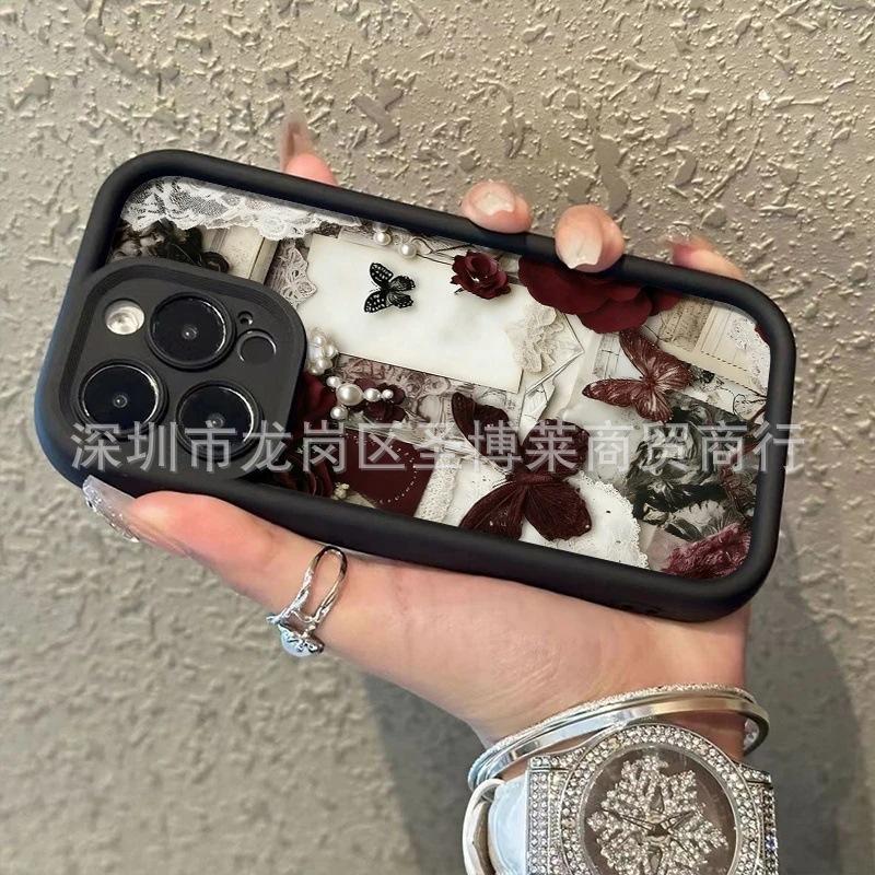 Retro Butterfly for Apple 17promax Mobile Phone Case iPhone16/15 Emery 14/13 Protective Case 11