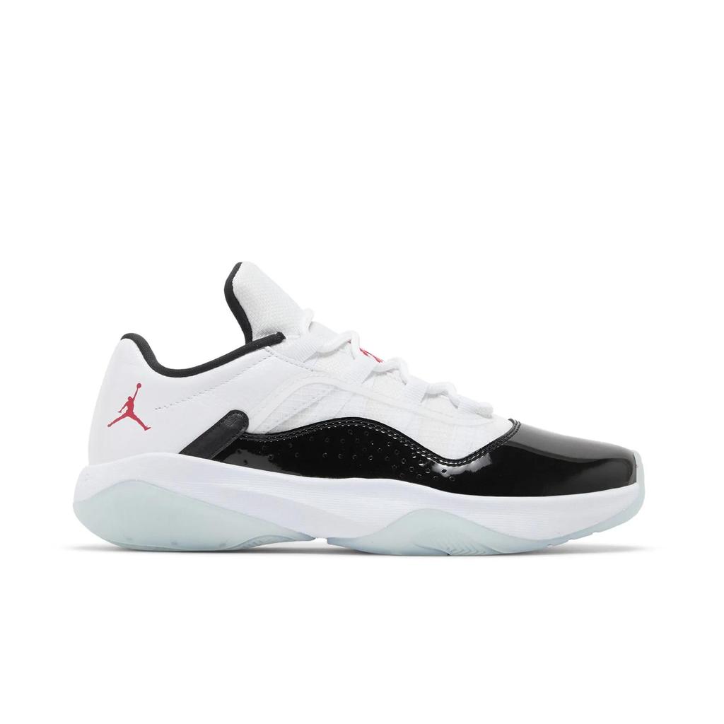 Damskie Air Jordan 11 CMFT Low 'White Black Blue Tint' (rozmiary damskie) Białe / Czarne / Niebieski Odcień / University Red Vintage Buty do Koszykówki