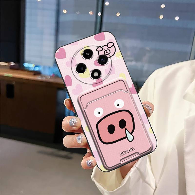 Soft Case Graffiti Phone Case For OPPO A3 Pro 5G China/F27Pro/F27PRO+ Cute Card Bag Dirt-resistant Anti-knock Card Slot