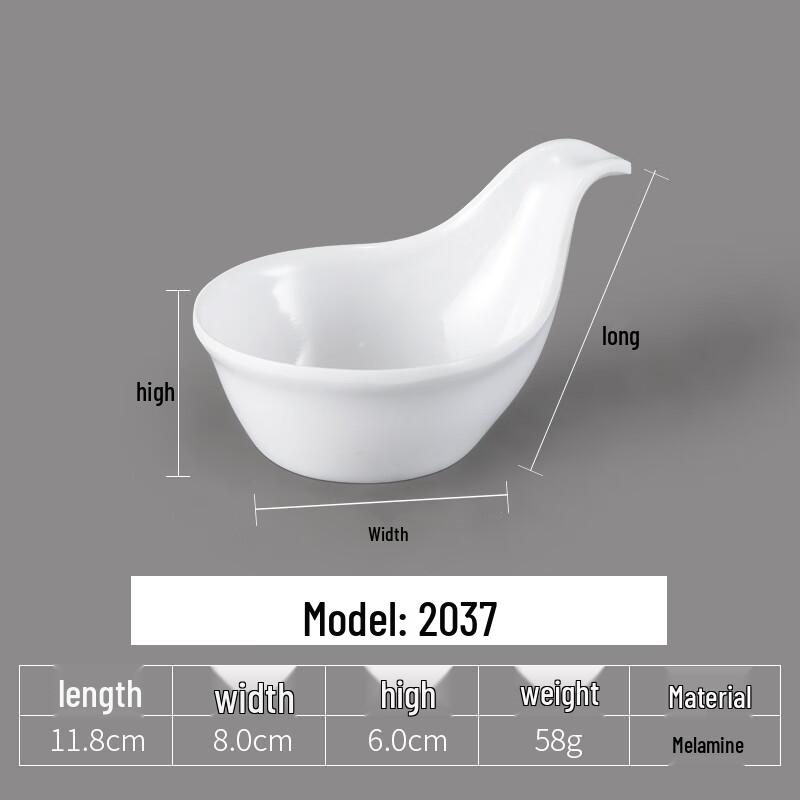 Thickened Melamine Round Dipping Dishes