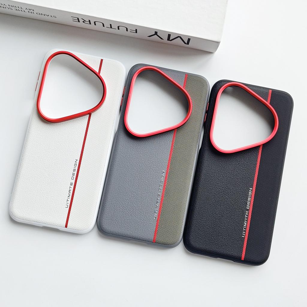 For Huawei Pura 80 70 Pro Ultra Lette Leather Magnetic Suction Contrast Color Keys Lens Frame Anti-Fingerprint Soft Cover
