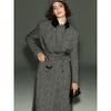 Blacknini/Italian Herringbone Pattern Sequin Tweed Retro Double Breasted Suit Coat