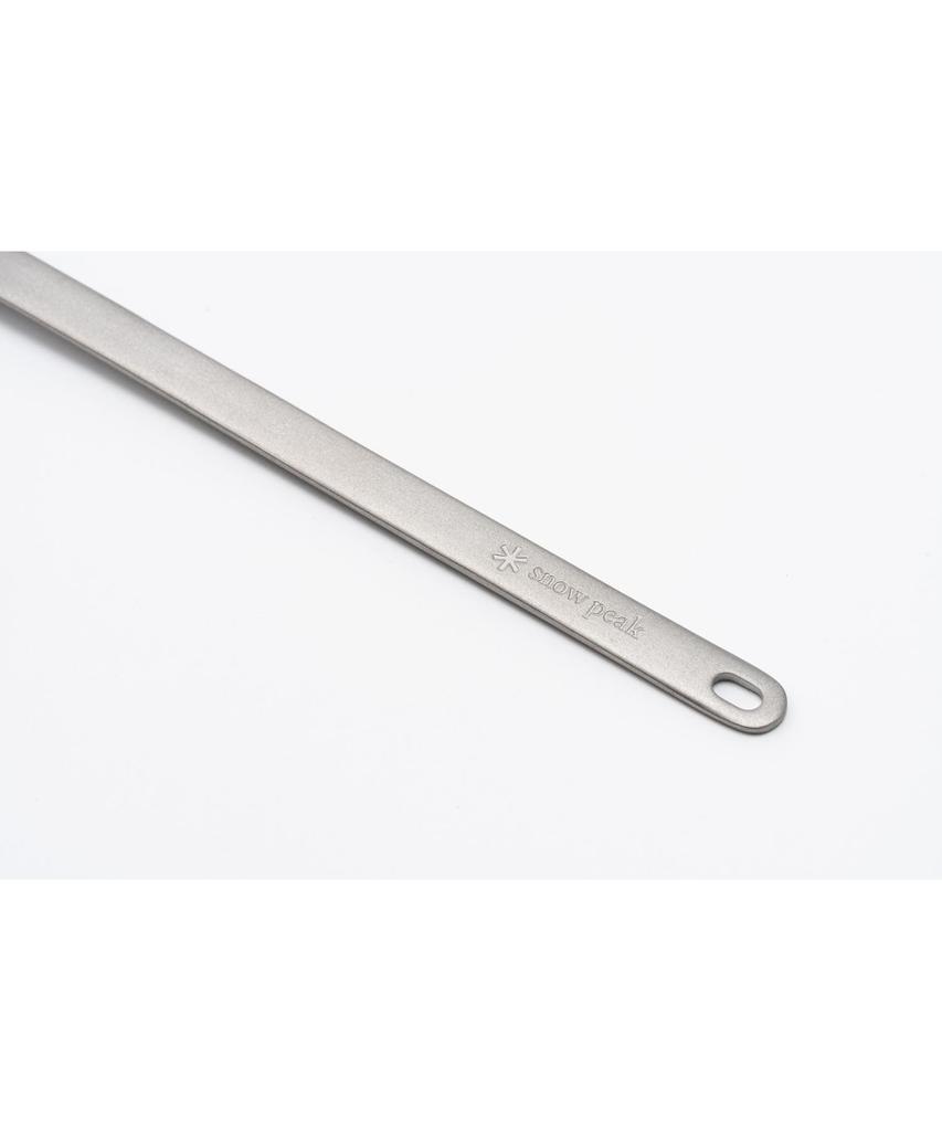 Snow Peak Recycled Titanium Spork Long Spoon Cutlery Lightweight Titanium Camping Outdoor Picnic SCT-014RE