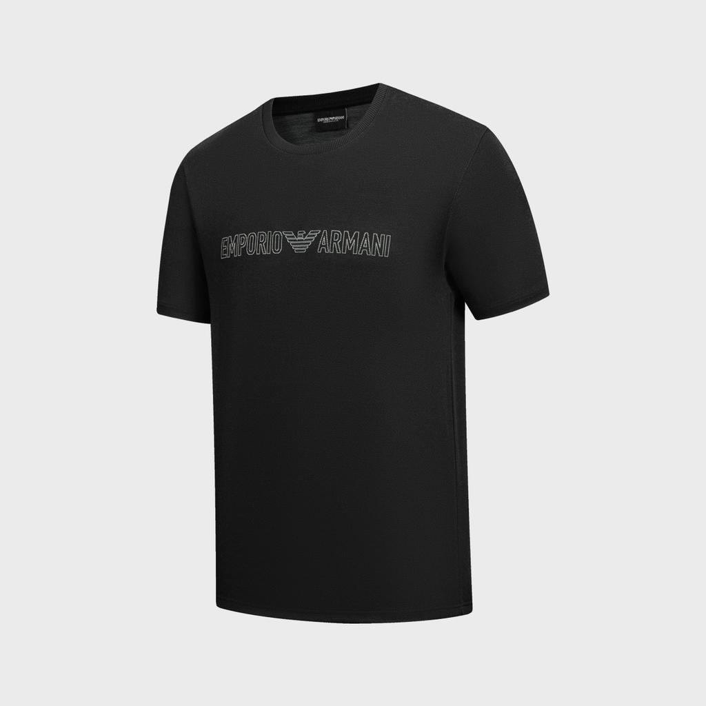 Emporio Armani 2025 Spring Summer Fashion Logo Commuter Casual Round Neck Short Sleeve T-Shirt Men T-Shirts EM000377-AF10791-UC001