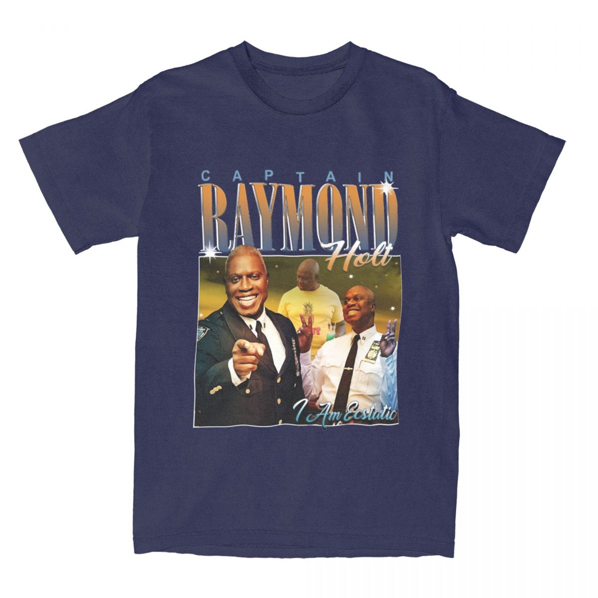 

Men s Captain Raymond Holt T Shirts Brooklyn Nine Nine Cotton Top Tees Summer Short Sleeve T Shirt O Neck Tshirt Big Size 4XL