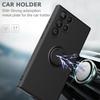 Liquid Silicone Back Cover For Samsung Galaxy S2 S26 Ultra Case With Magnetic Holder For Samsung S24 S23 Ultra Plus S21 FE Case