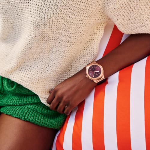 Swatch IRONY SISTEM51 BURGUNDY STORY Wristwatch YIG401, Unisex, Purple