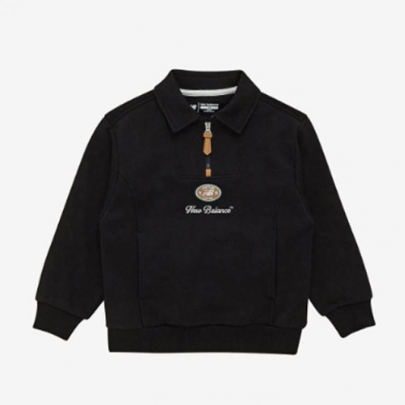 New Balance Half Club  Kids Collar Sweat Set Up Nk9yf1101u 19 Long Sleeve Tee