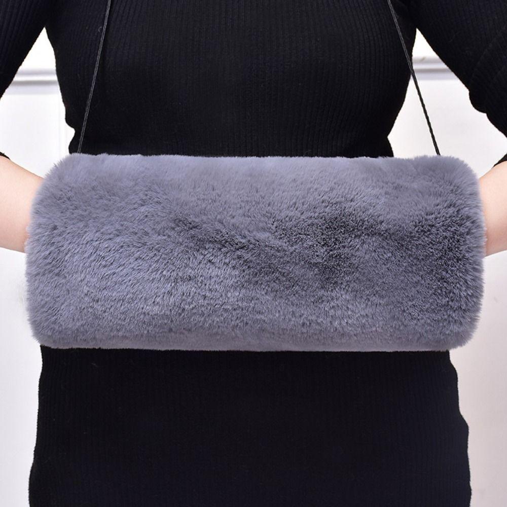 Warm halten Handwärmer Flauschige Winterhandschuhe Mode Warme Plüschärmel Frau