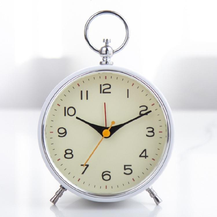 Desk Clock Classical Loud Alarm Clock with Snooze and Night Light for Hard of Hearing Metal Clock