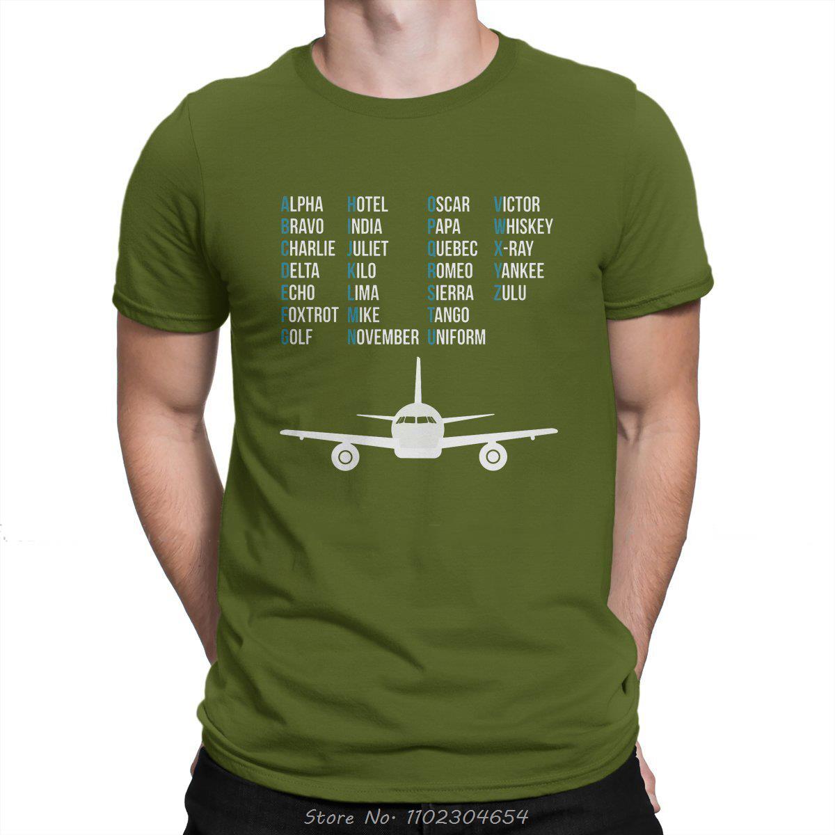

Phonetic Alphabet T-shirt Airplane Pilot Gift Aviation Lover Tshirt Cotton O-neck Unisex Tops Tees Men s Clothing Streetwear 3XL