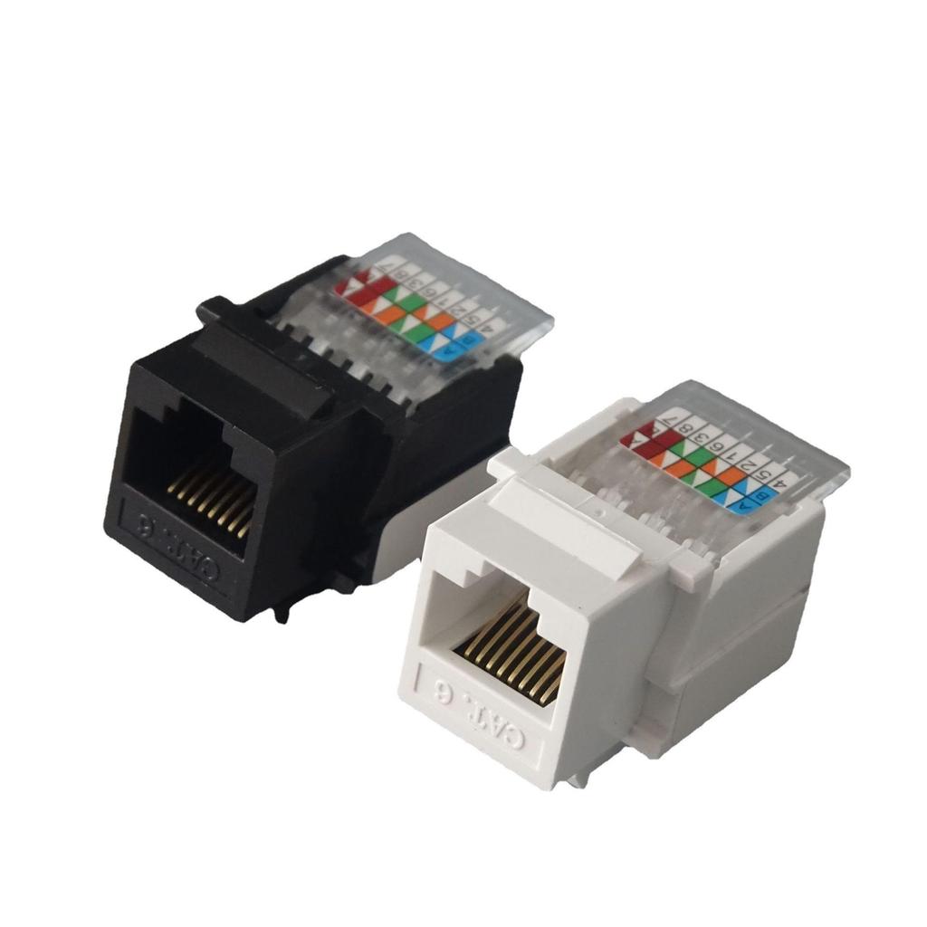 CAT6 RJ45 90-Degree Network Panel Module Connector