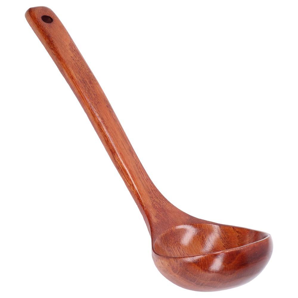 Smooth Burr-free Soup Spoon Anti-scald Handle Cooking Spoon Soup Utensil Home 27cm