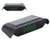 Car Digital Clock Auto Truck Solar Powered Time Date Temperature LCD Display Wiring FreeGreen Light