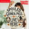2D Flat, 1pc Vintage Guinea Pig Wall Art - Round Aluminum Hanging Sign with Fun Animal Design, Suitable for Wedding, Birthday, Thanksgiving